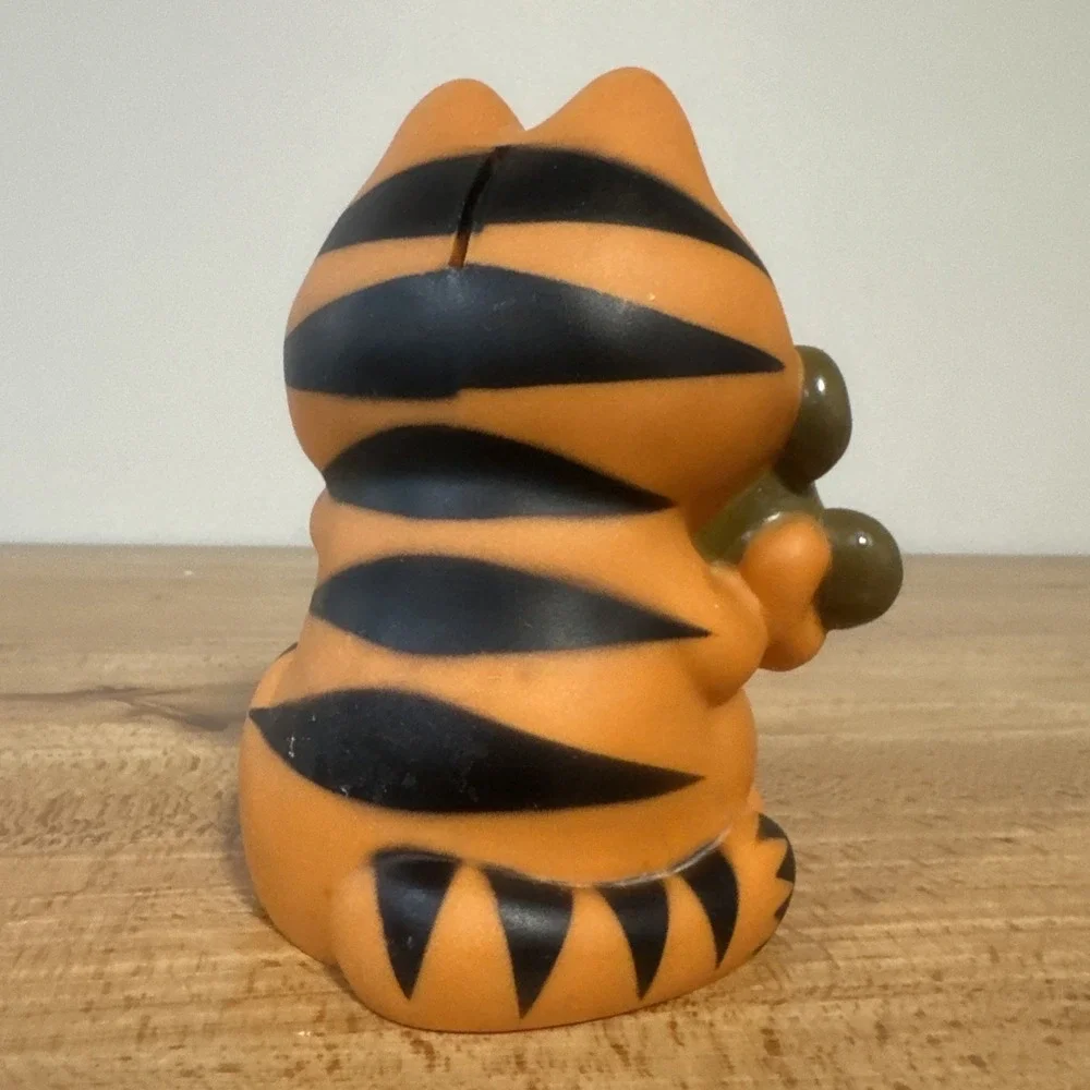 VTG 1978-1981 Garfield Feed The Kitty Piggy Bank Enesco Pooky Bank Plastic